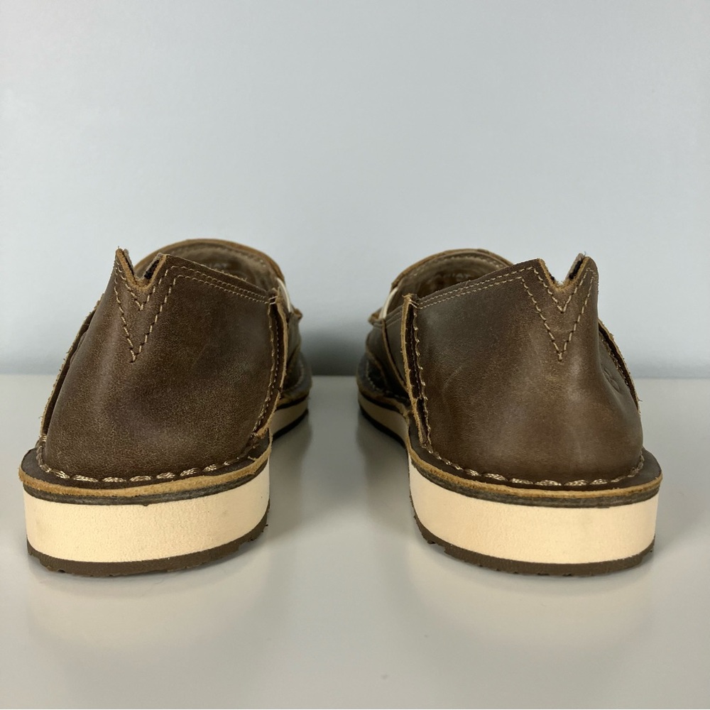 Ariat Floral Cruiser W 7.5 Brown Leather Slip On Shoes Embroidered Boho Western - Picture 9 of 16